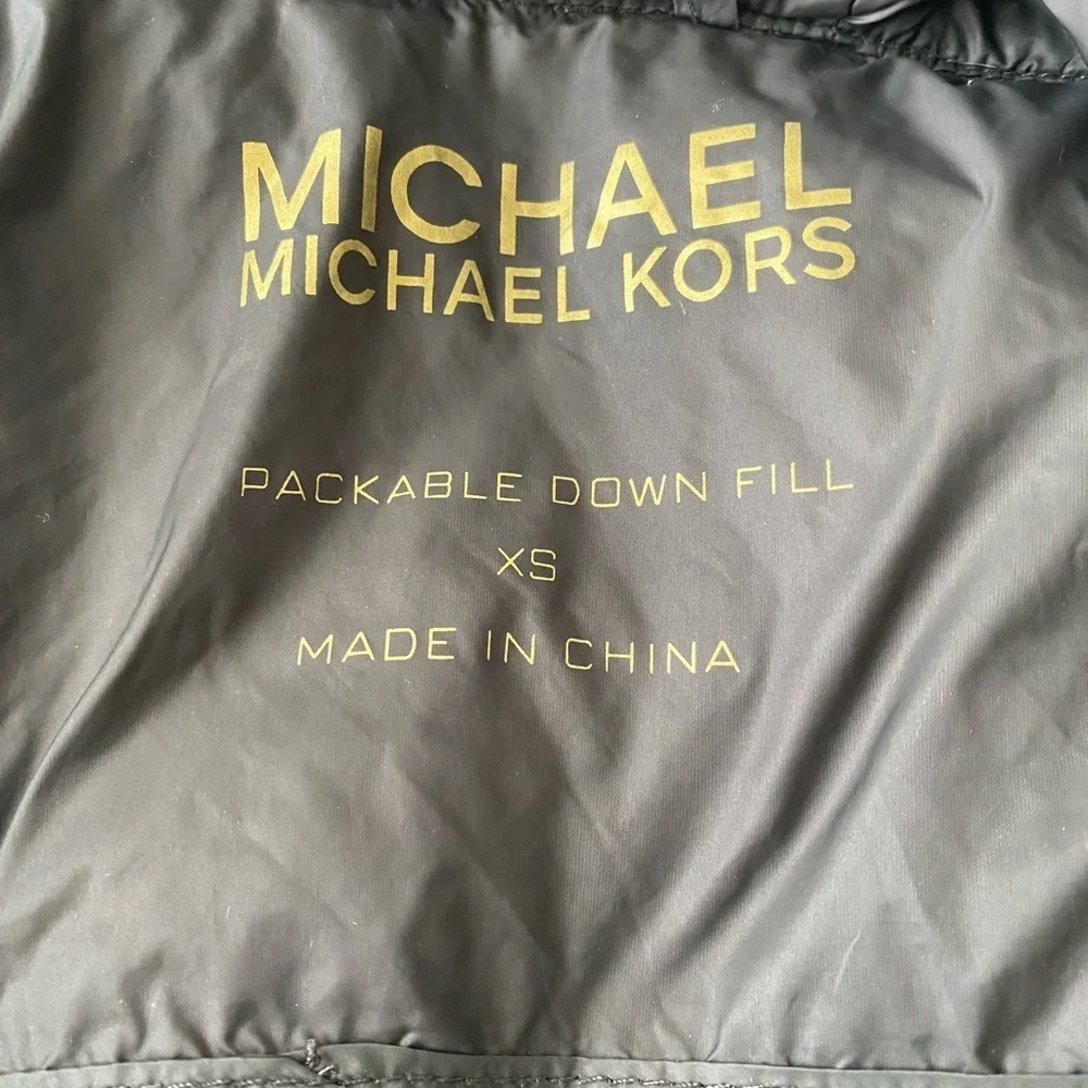 Michael Kors Black Quilted Puffer Coat XS